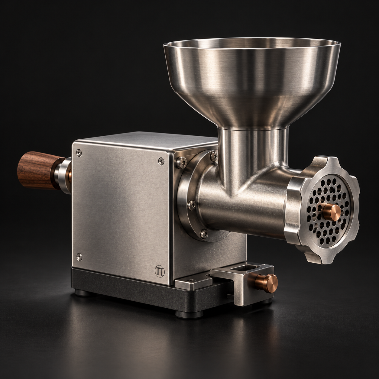 Durable stainless steel meat grinder module