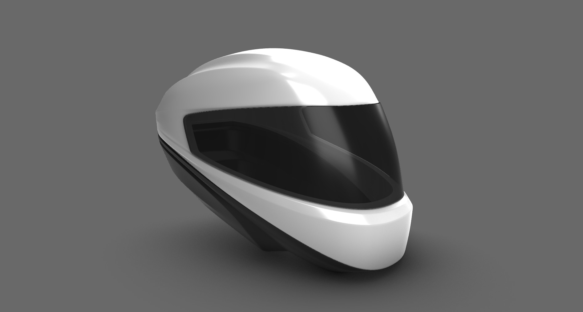 the D8signer’s Rhino model of the RDSTR helmet before photographic visualization.